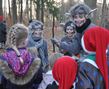 På den årlige juleskovtur for børn huserer skovtroldene, foto Camilla Hultén