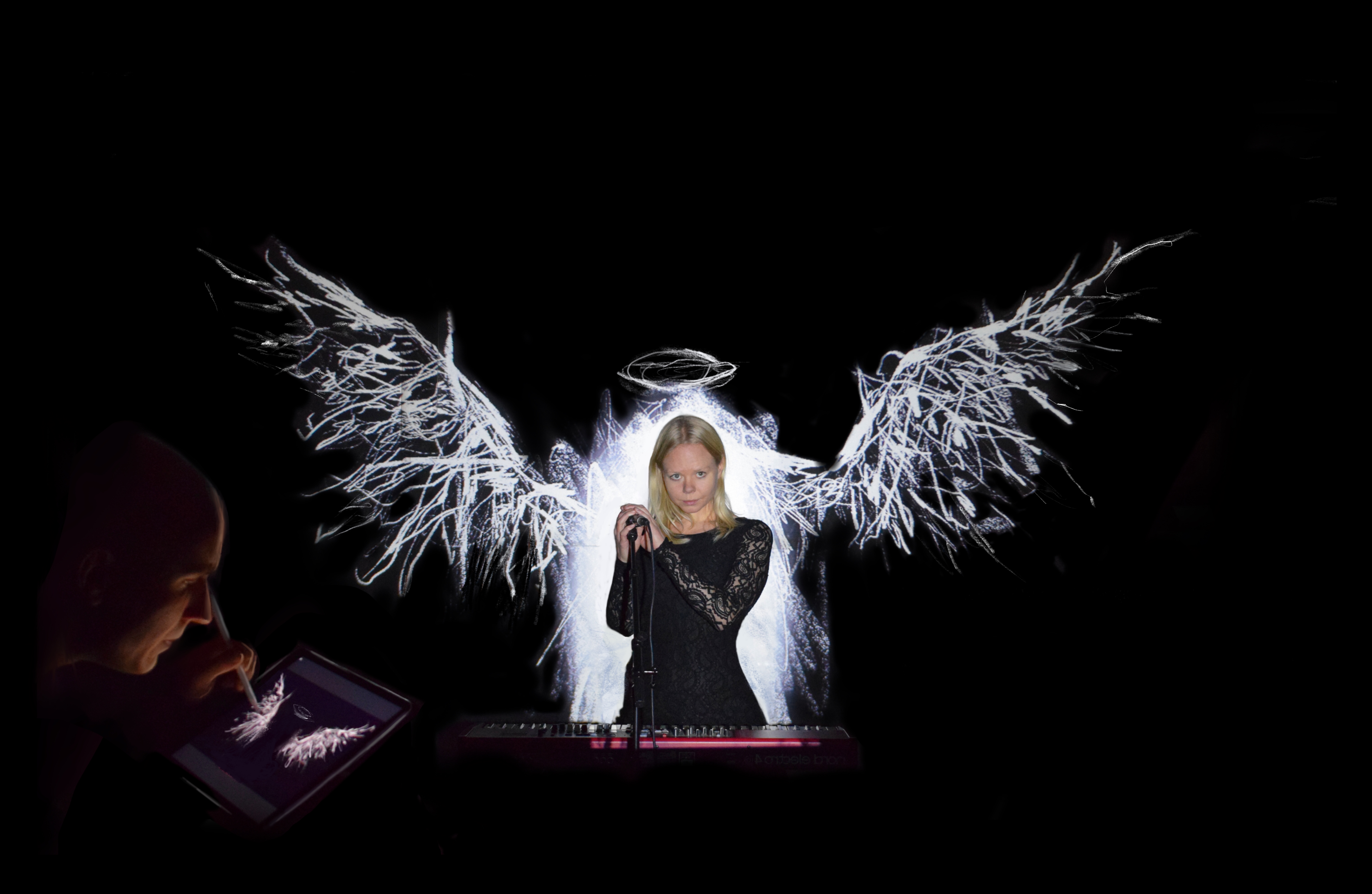 Songs made visual, der tegnes på plade bag sangerinde